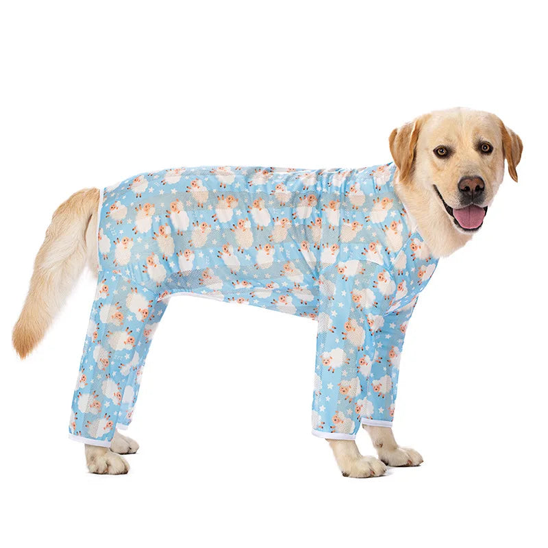 Big Dog Clothing Labrador Medium and Large Dog Spring and Summer Clothing Dog Sun Protection Clothing Anti-Fat Four-Legged