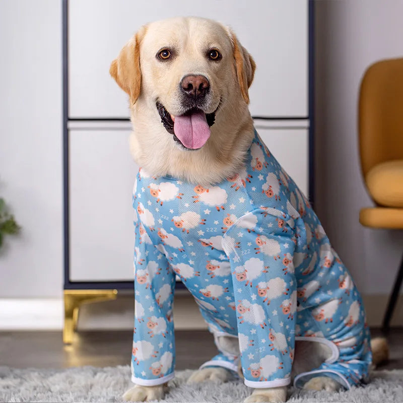 Big Dog Clothing Labrador Medium and Large Dog Spring and Summer Clothing Dog Sun Protection Clothing Anti-Fat Four-Legged
