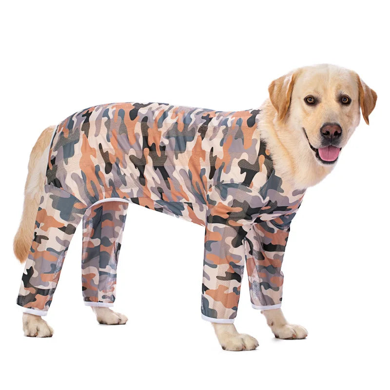 Big Dog Clothing Labrador Medium and Large Dog Spring and Summer Clothing Dog Sun Protection Clothing Anti-Fat Four-Legged