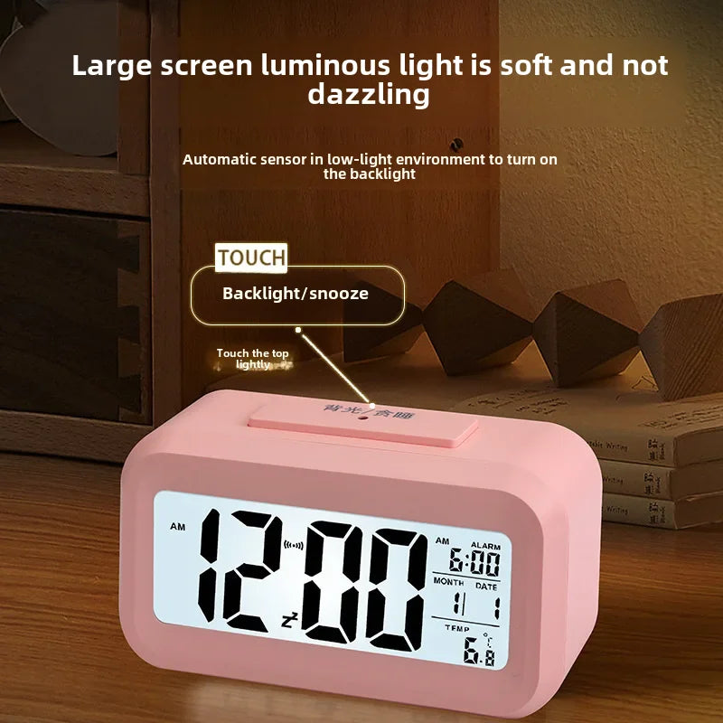 Direct Selling Smart Luminous Student Digital Clock Alarm Clock Alarm Clock Charging Snooze Digital Smart Creative Home