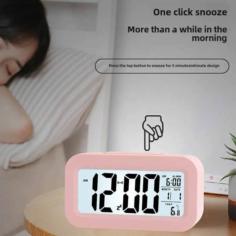 Direct Selling Smart Luminous Student Digital Clock Alarm Clock Alarm Clock Charging Snooze Digital Smart Creative Home